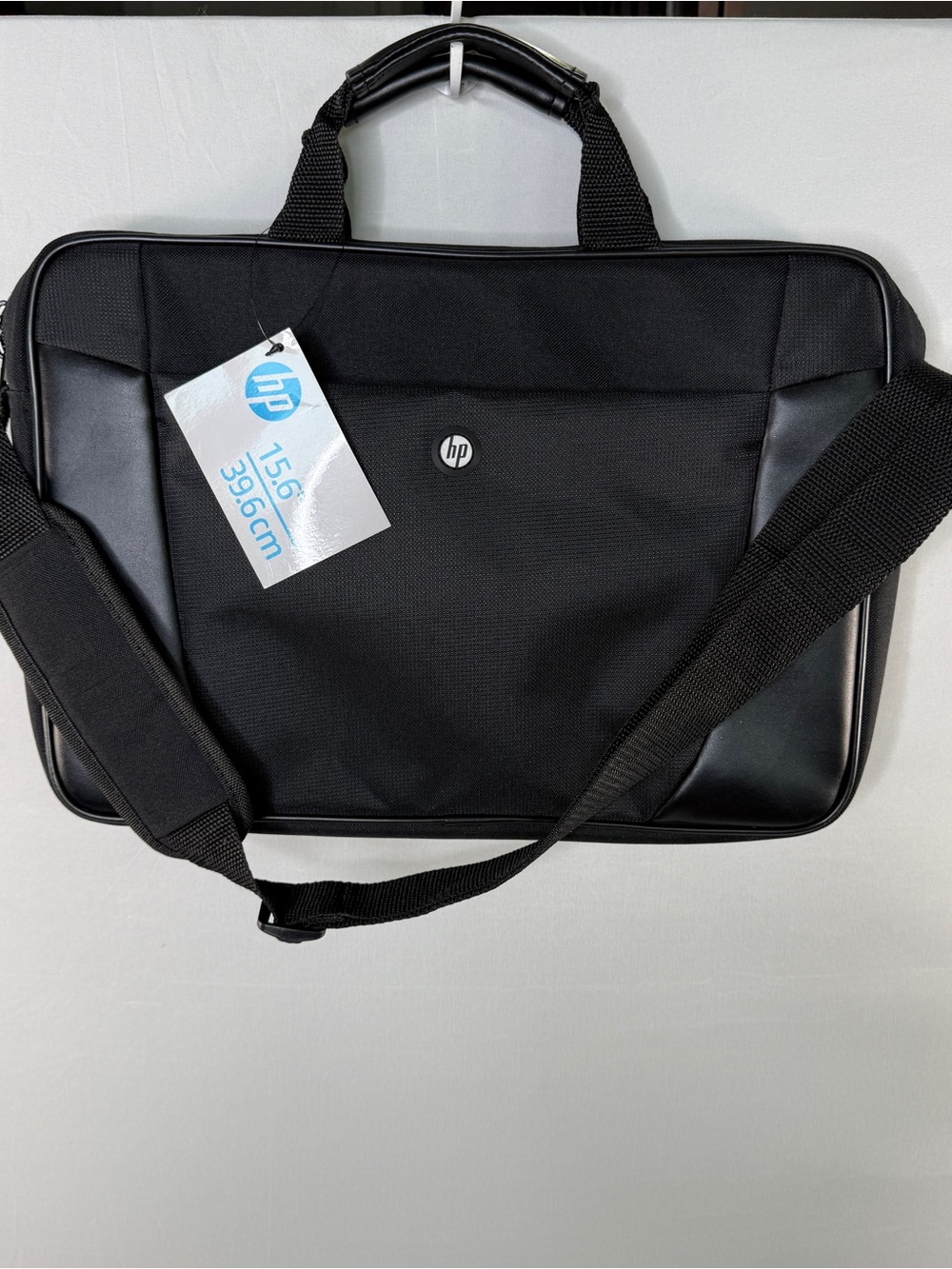 HP Black Laptop Messenger Bag with Shoulder Strap